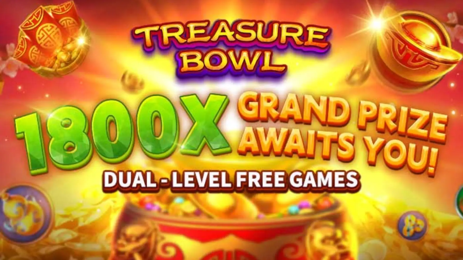 Multiplicadores Treasure Bowl docura777 - 7777x Máximo com Tigela Dourada
